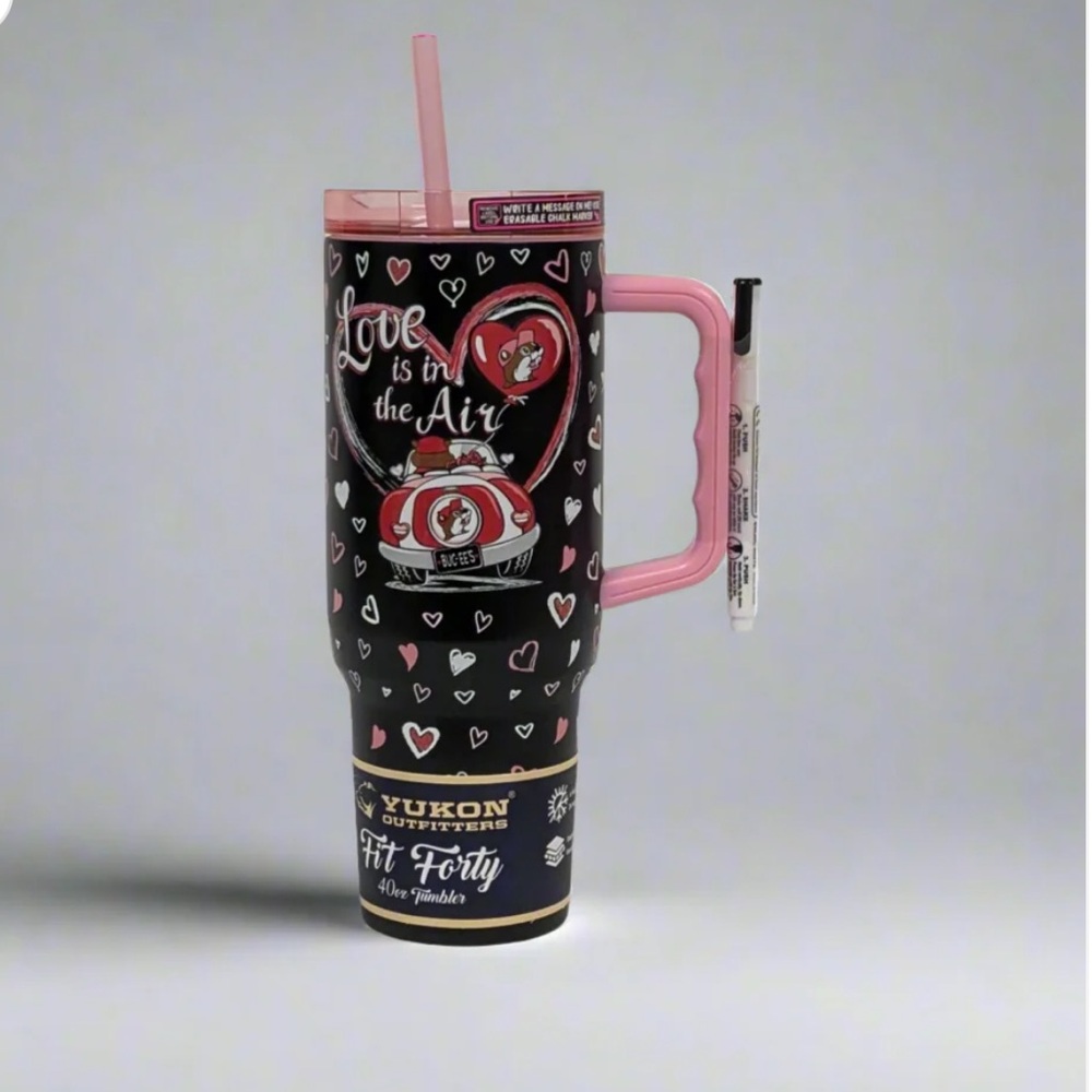 BUC-EE’s | Valentine’s Day “Love is in the Air” 40oz Tumbler-Write on Me!